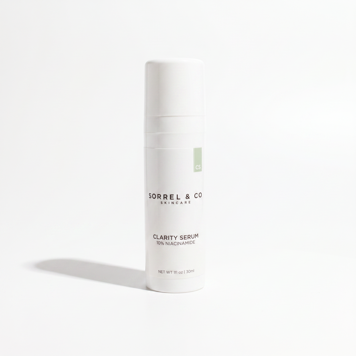 Clarity Serum with 10% Niacinamide on a white background