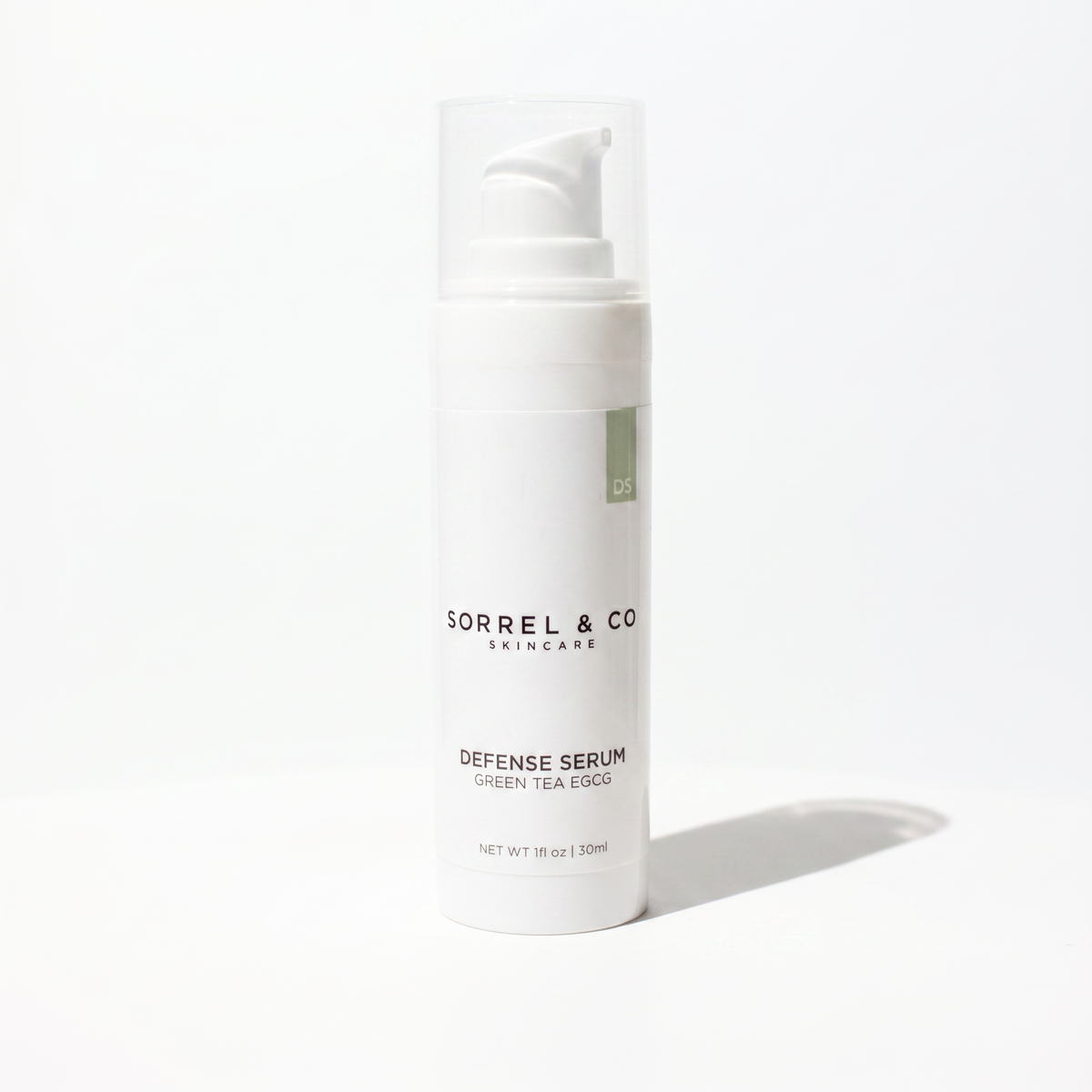 Defense Serum with Green Tea EGCG on a white background