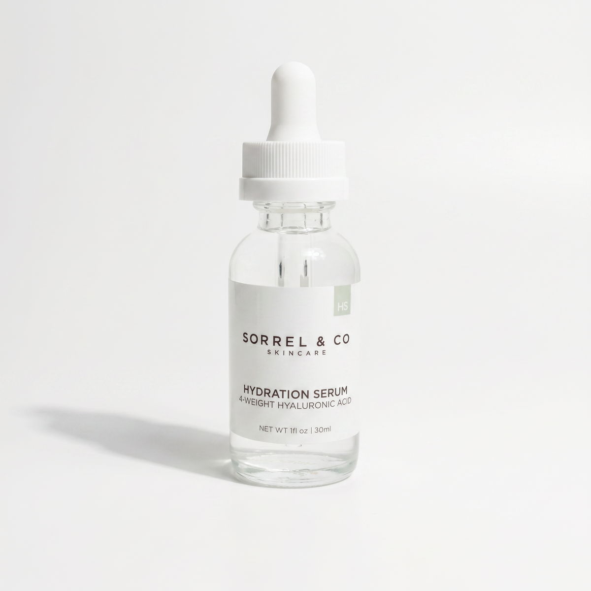 Hydration Serum with 4 Weight Hyaluronic Acid on a white background