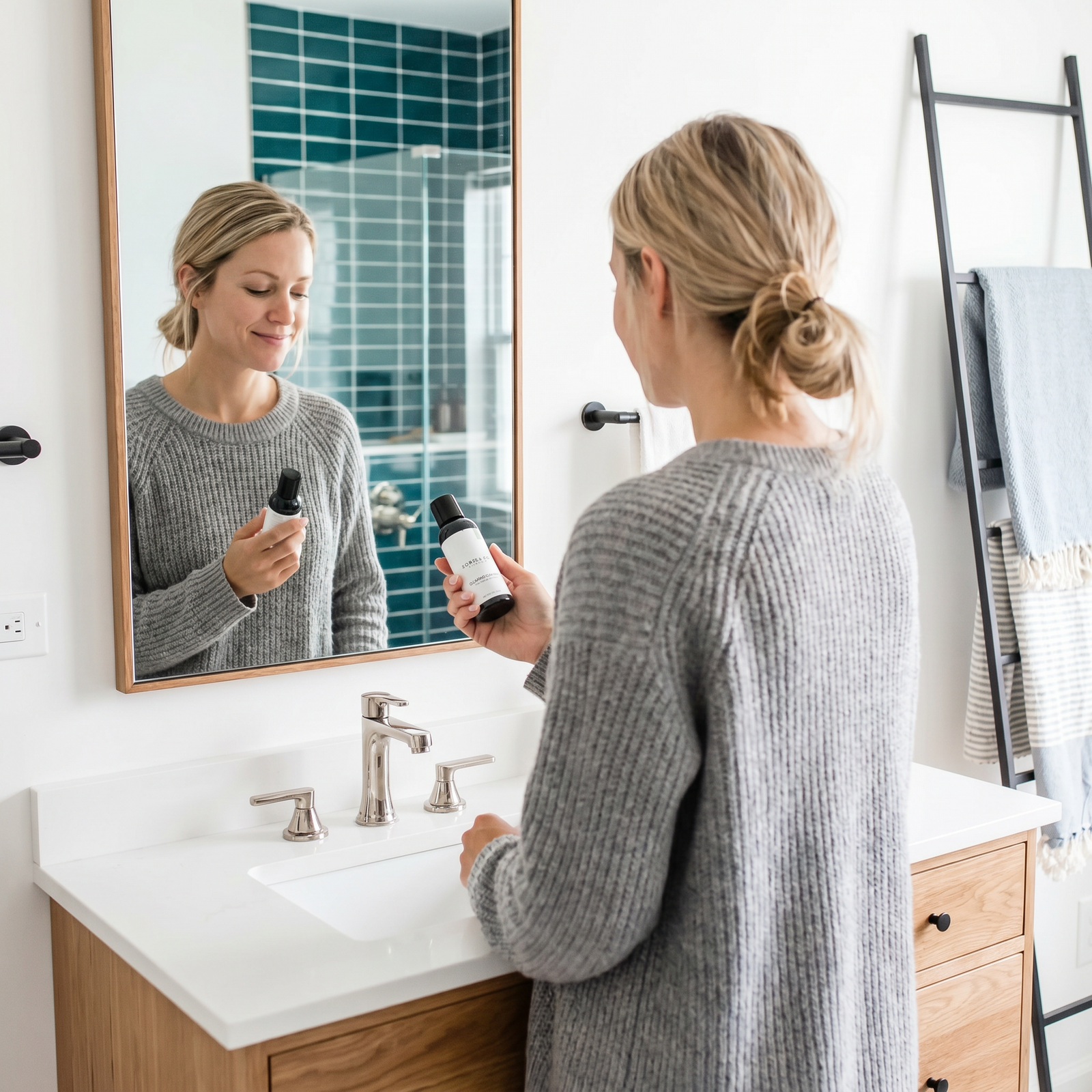 The Clarity Routine (Acne-Prone) in use