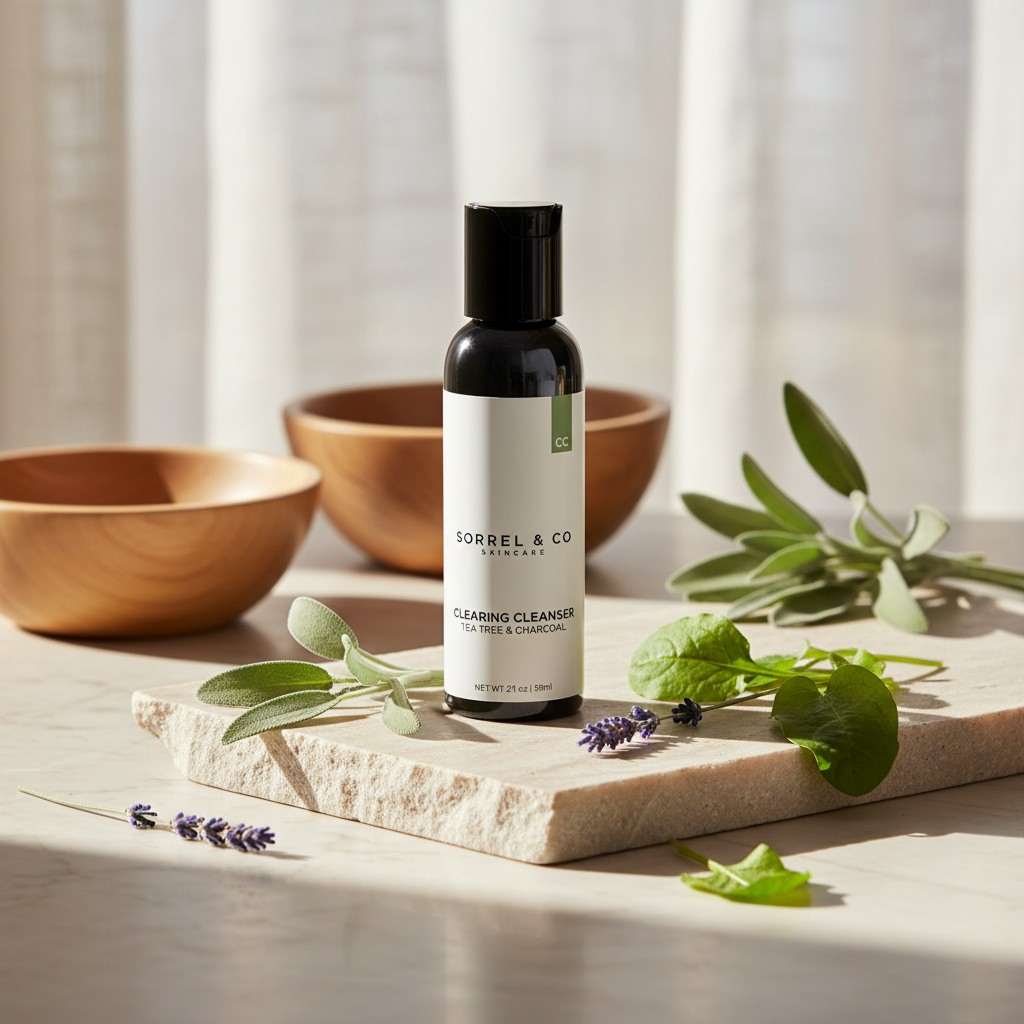Sorrel & Co Clearing Cleanser with Tea Tree & Charcoal